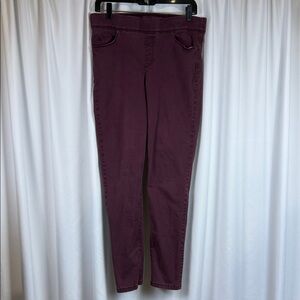 Gloria Vanderbilt Women's Burgundy Avery Slim Leg Pants, 12